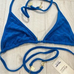 BYDEE Blue Triangle Bikini Top